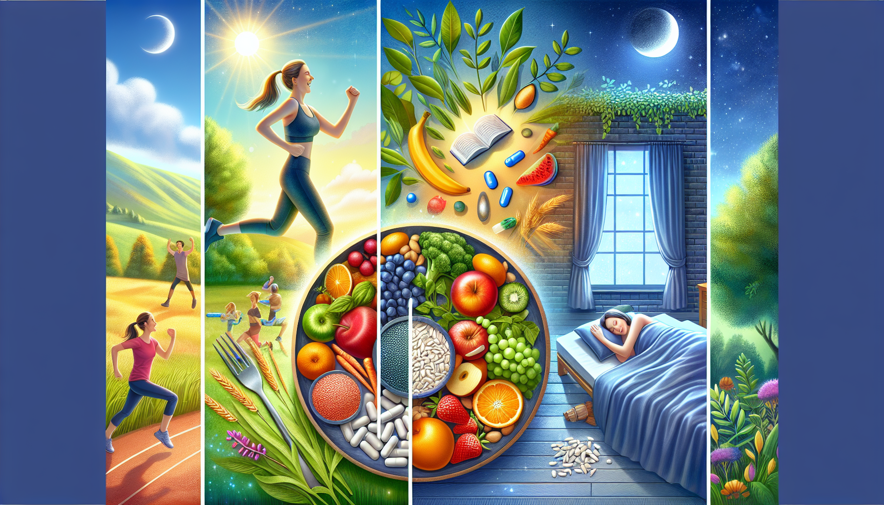 A conceptual drawing representing the overall health benefits of magnesium supplementation.