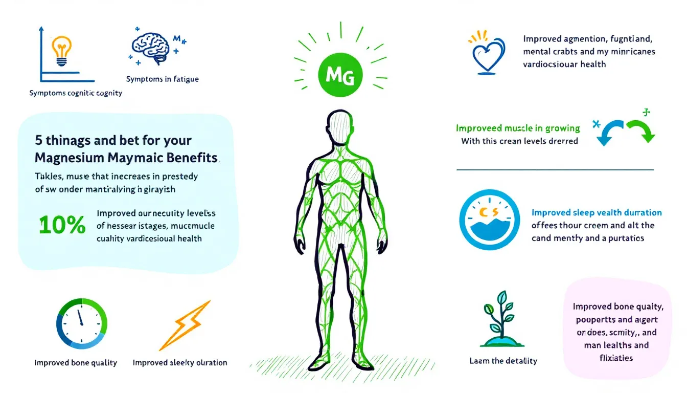 A graphic illustrating safety and side effects associated with magnesium supplementation.