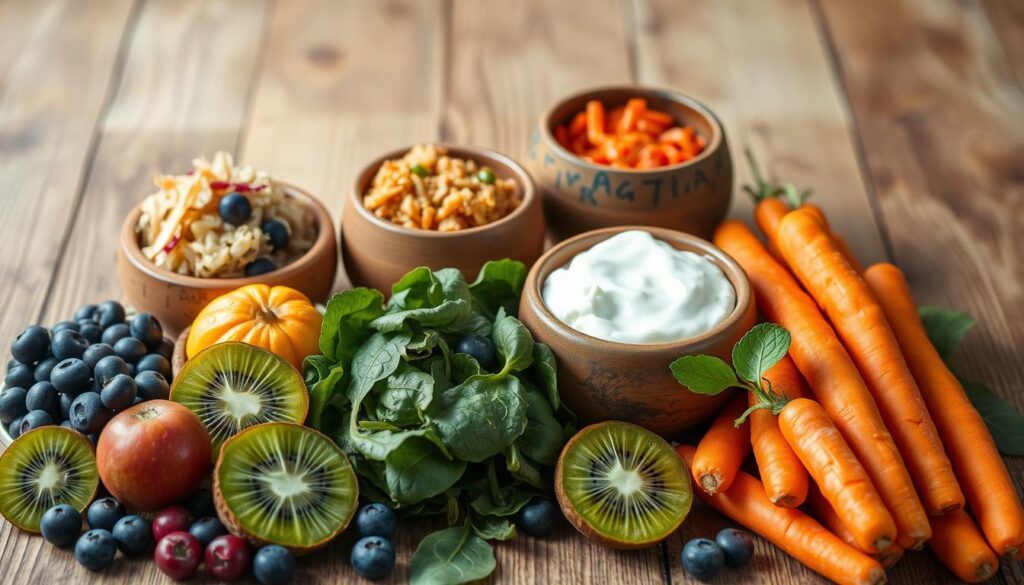 fiber-rich and fermented foods for gut health